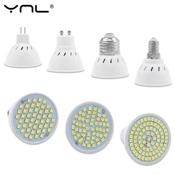 Brand Lampara LED Lamp 220V Bombillas LED Bulb E27 E14 MR16 GU10 Spotlight 48LED 60LED 80LED SMD 2835 Lampada Led Spot light
