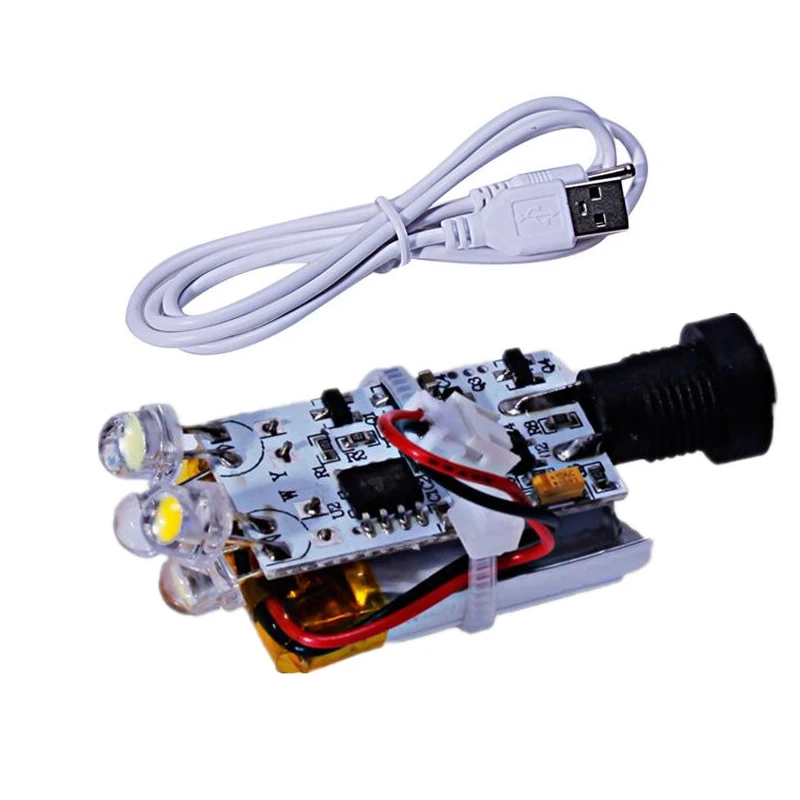 

5pcs 3D Printed moon lamp board LED Night Light Circuit light source Touch Switch USB Charging with battery