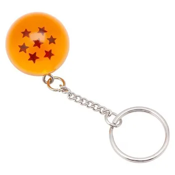 

Newest Cartoon Anime Dragon Ball Z Keychain Child DBZ Cosplay Dragonball Z 7 Stars Crystal Ball Keyrings