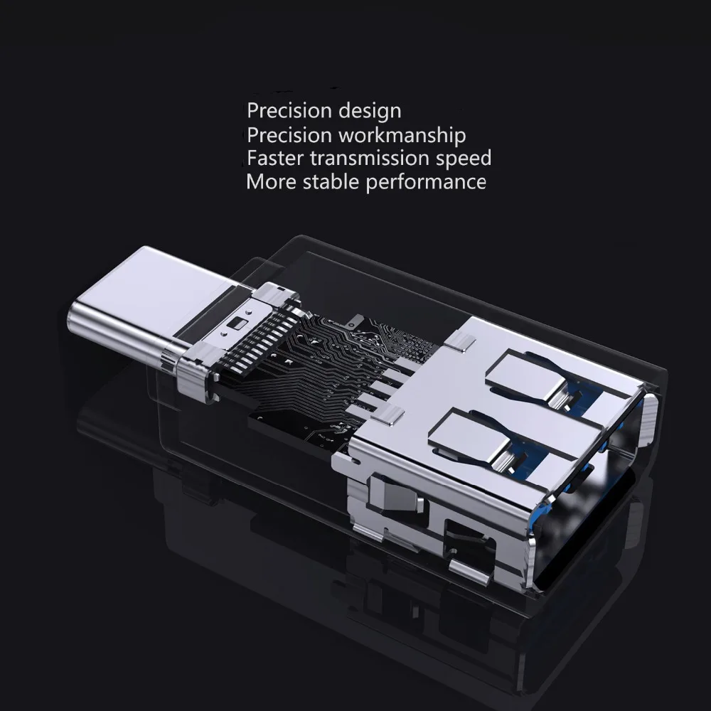 PORTEFEUILLE Type-c To OTG USB 3.0 Cable Adapter Jack Convert For Samsung P20 HUAWEI p20 pro Xiaomi Mi5 Mi6 Matebook for MacBook (13)