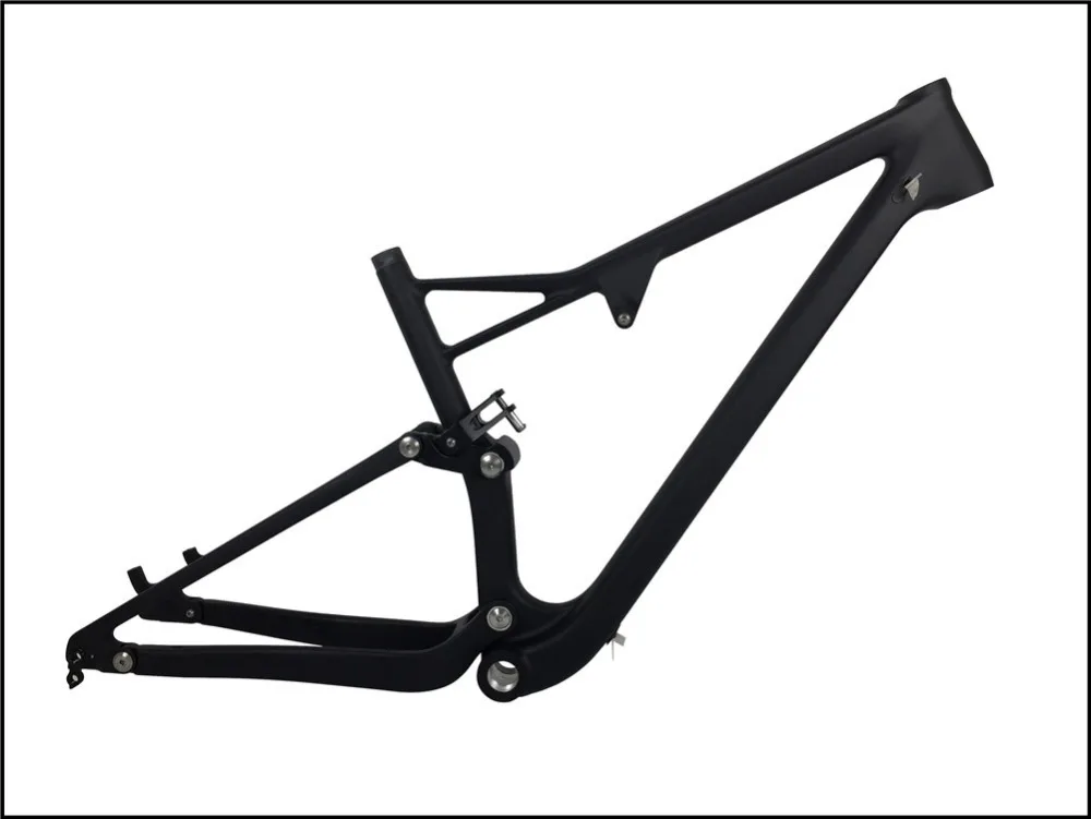 Top Spcycle 29er Full Suspension Carbon Frame, Carbon MTB Frame 29er Mountain Bike Carbon Frame 142*12mm Thru Axle 165*38mm Travel 7