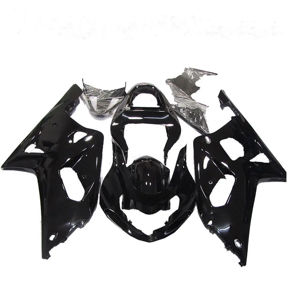 

Fast Shipping ABS Plastic injection Glossy Bodywork Black Bodywork Fairing Kit for Suzuki GSX-R600/750 2001-2003 K1 01 03 2002