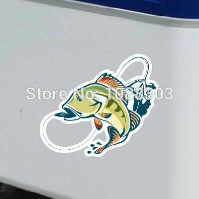 3 Sizes Creative Funny Fish Cartoon Go Fishing Car Sticker Decals for Car Fish  Tank H0024 - AliExpress