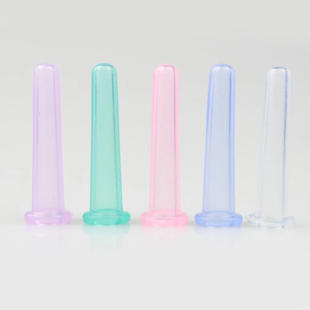 

5 Colors New Mini Portable Silicone Massage Vacuum Body Facial Cup Anti Cellulite Cupping Therapy 15x50mm