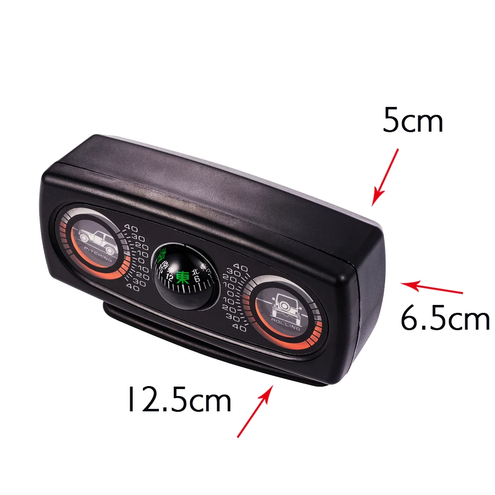 

Multifunction Car Compass Inclinometer Angle Slope Level Meter Gradient Balancer Pitching