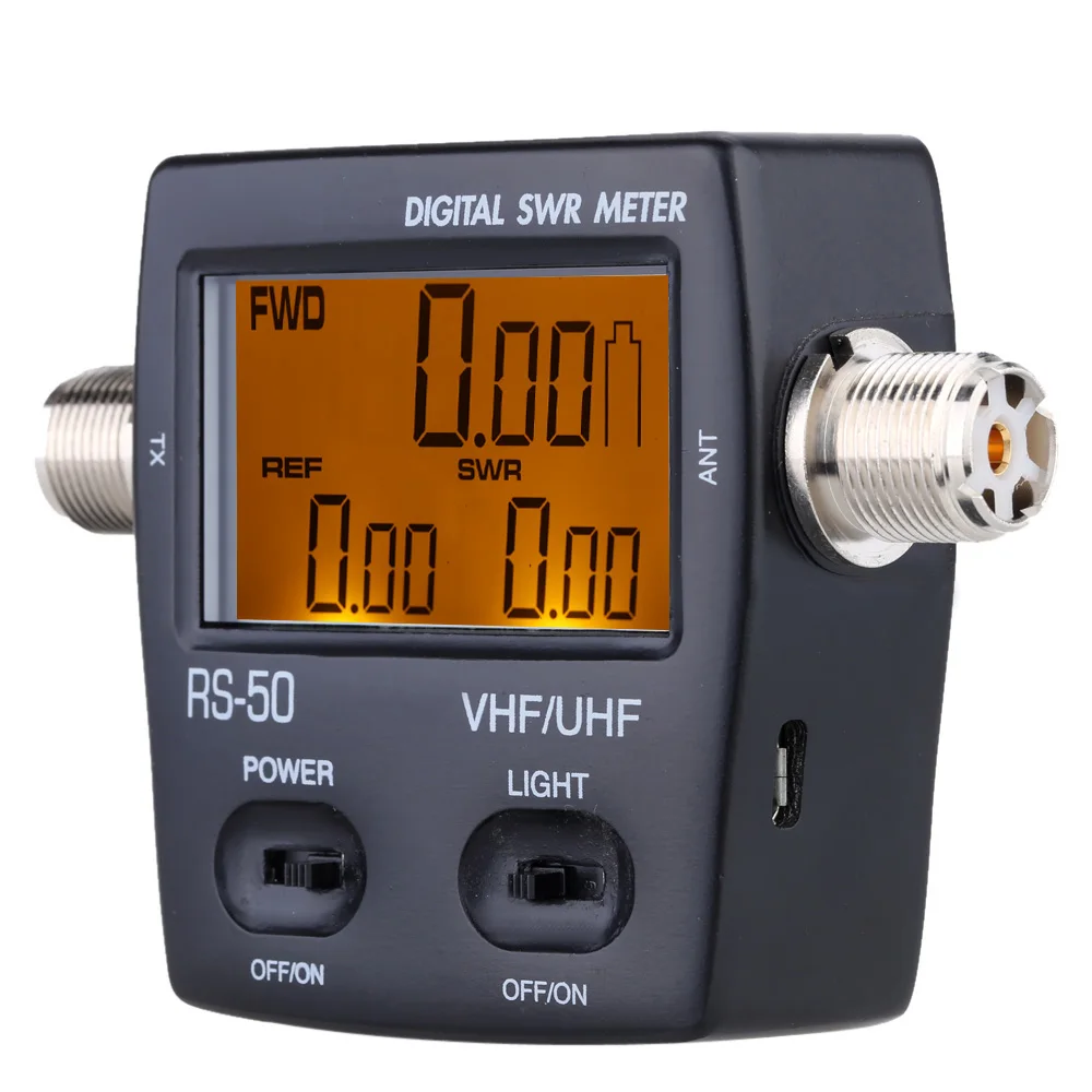 

Digital LED Backlight SWR Standing Wave Ratio Power Meter for HAM UHF/VHF USB Interface 125-525MHz 120W