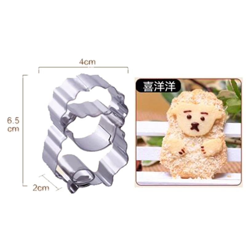 

Sheep Shape Cookie Cutters Moulds Cute Animal Candy Shape Biscuit Mold DIY Fondant Pastry Decorating Animal Baking Kitchen Tools