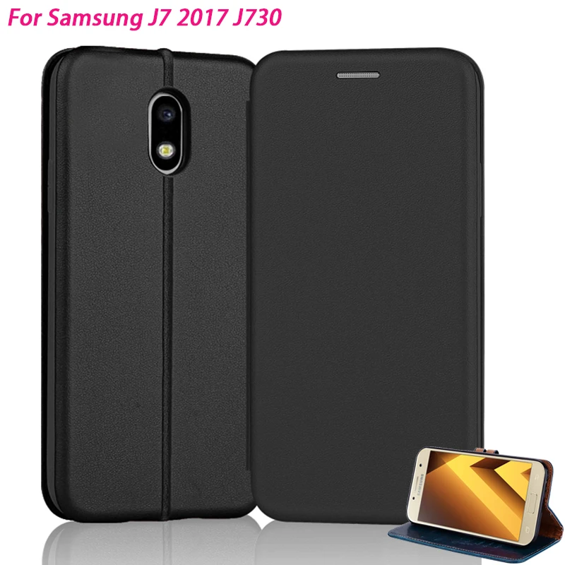 Кожаный чехол YueTuo для samsung galaxy J7 2017 J 7 pro J730 откидной Чехол 5 дюйма чехол-книжка