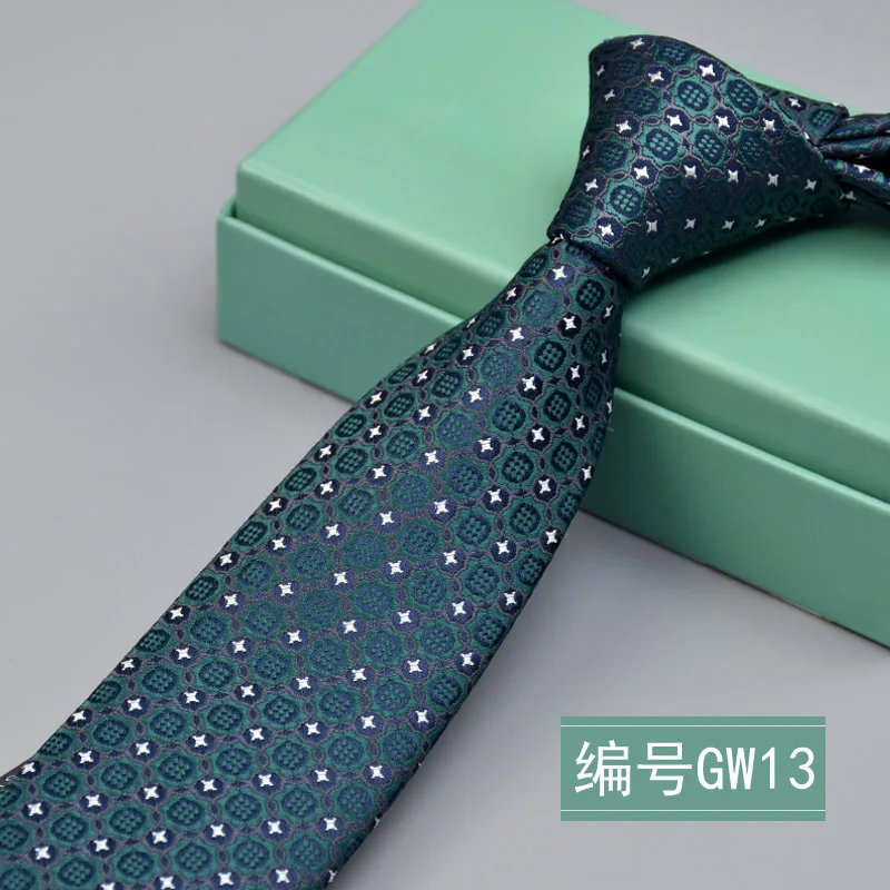 Высокое качество мужской галстук 6 см обтягивающие галстуки свадебное платье мужские галстуки плед cravate бизнес pour homme rouge slim - Цвет: GW13