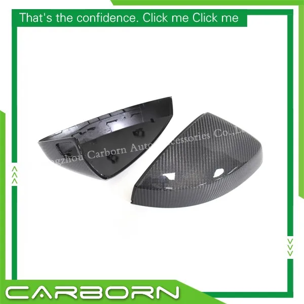 

For Audi A3/S3 8V 2014+ with Turn Light Signal Replacement Carbon Fiber Rear View Mirror Cover