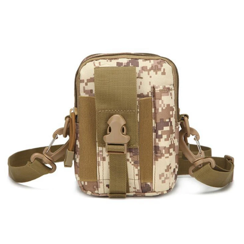 Amry gear Molle тактическая сумка на плечо для отдыха на природе, походов, охоты, водонепроницаемая Сумка EDC, поясная сумка для телефона - Цвет: sand digital
