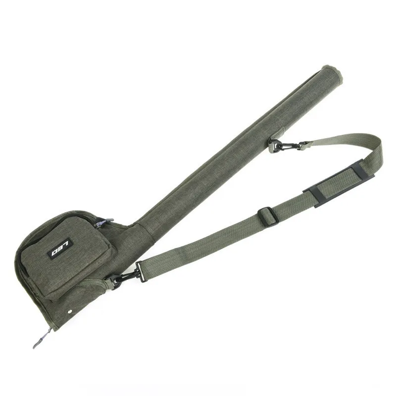 LEO Portable Multi-Purpose Fishing Rod Bag 82CM Two-Layer Canvas Shoulder Fly Fishing Rod Bag Rod Storage Case Fishing Tackles  (15)