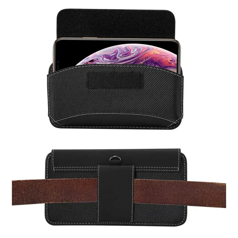 

Belt Clip Pouch case Flip Velcro Wallet Leather Phone Case for iPhone OnePlus xiaomi 4.0-6.9 inch Universal cell Phone waist Bag