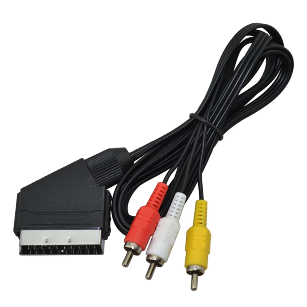 Высокое качество Scart к 3RCA av-кабель для nintendo развлекательной системы для NES консоли