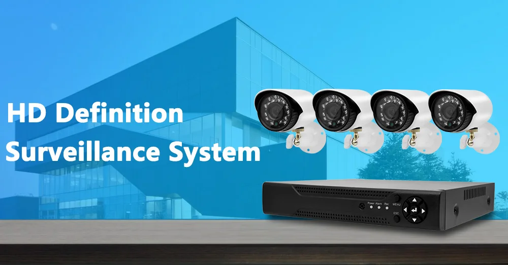 Wistino 4CH AHD DVR CCTV Camera System 720P Outdoor Cameras Surveillance Kit Home Security Video Monitor Kits IR Night Vision Indoor  (1)