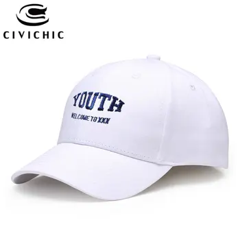 

CIVICHIC New Fashion YOUTH Letters Embroidery Baseball Cap Men Women Cotton Sunscreen Headwear Adjustable Snapback Dad Hat HT109