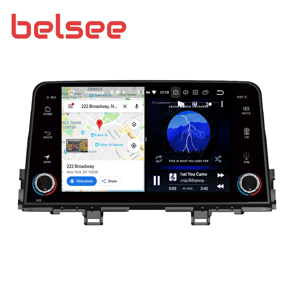 Belsee 1280*720 экран Android 9 0 для Kia Morning Picanto Autoradio Sat Bluetooth навигация GPS автомобильное