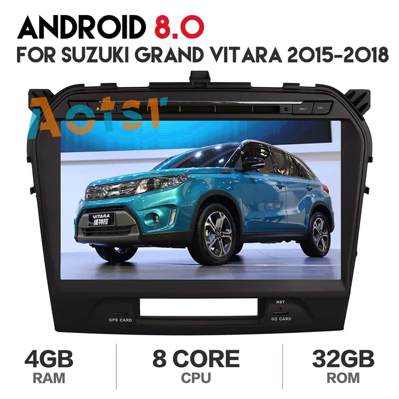 4G 32G android 8 0 car dvd for suzuki grand Vitara 2015 2018 vitara multimedia car