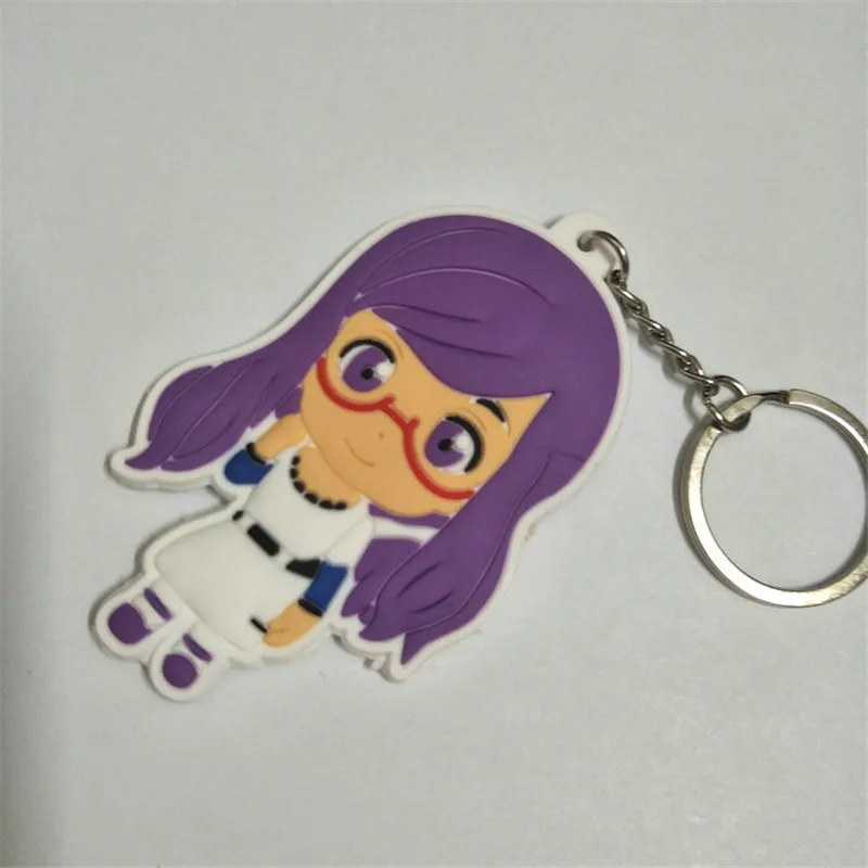 Anime Tokyo Ghoul PVC Keychain Figures Toys Kaneki Ken Touka Kirishima Shuu Tsukiyama Key Bag Pendants Dolls 10pcslot (1)