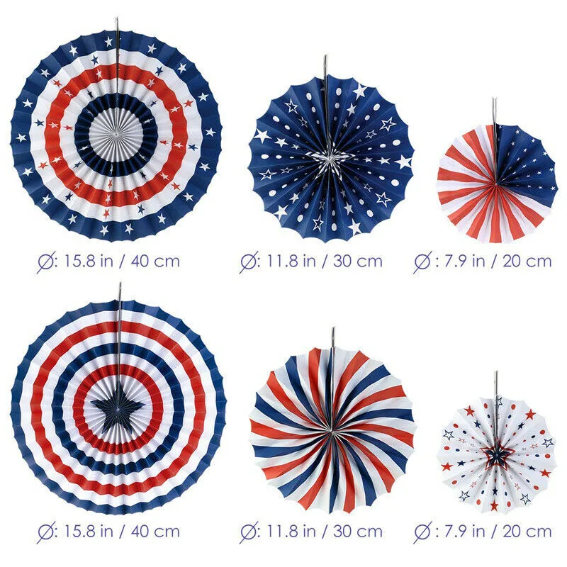 6pcs Party Decorations Party Backdrops Independence Day 4th July Hot Festive Background New Fashion Wall Decoration Supplies