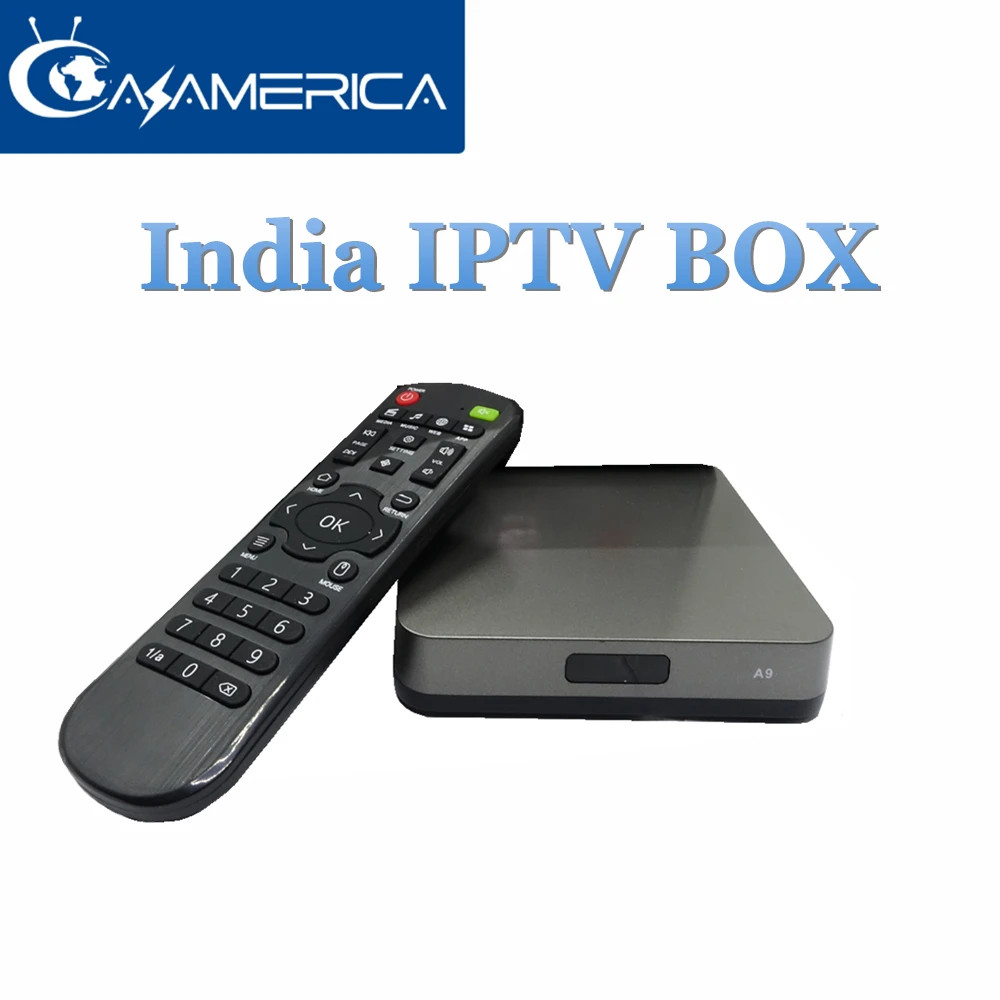 Azamerica IP tv четырехъядерный Android tv Box индийский IP tv Box с более чем 300 HD каналы Поддержка Спорт и драма Блок для просмотра индийских каналов