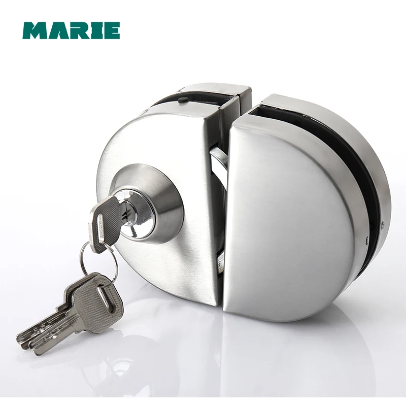 High Quality Sliding Central Glass Door Lock,304 stainless steel,Bidirectional unlock