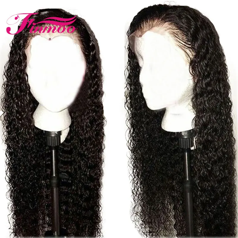

13X4 Lace Front Human Hair Wigs Free Part Peruvian Remy Hair Wig With Baby Hair Deep Wave Human Hair Wig Natural Color