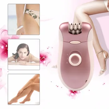

2-in-1 Rechargeable Hair Removal Female Epilator Electric Shaver Tweezers for For Armpit Bikini Personal Care Smooth Legs 4546