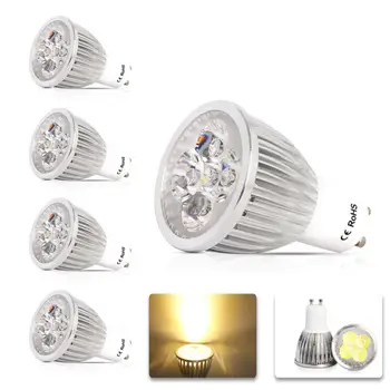 

4x GU10 12w LED Light Bulb AC 220V 110V Dimmable Warm / Cold White Spotting Lamp
