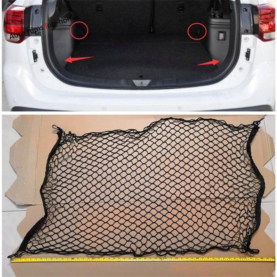 

Rear Back Cargo Trunk Storage Organizer Luggage Net Holder Cover Kit Fit For Mitsubishi Outlander 2014 - 2019 Accessories