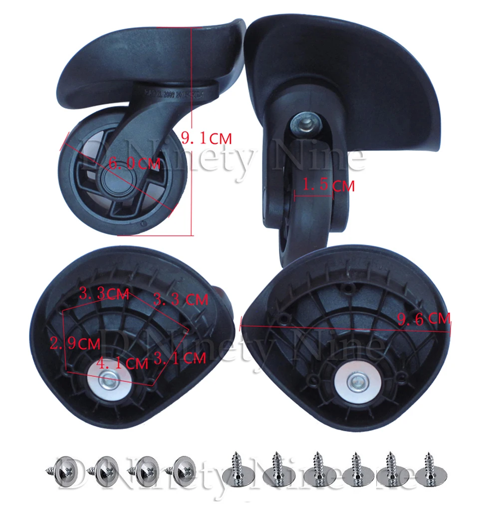 2Pcs-A87-Mute-wheel-trolley-wheels-suitcase-feet-accessories-Replacement-Luggage-Parts-Wheels-Repair-Trolley-Left