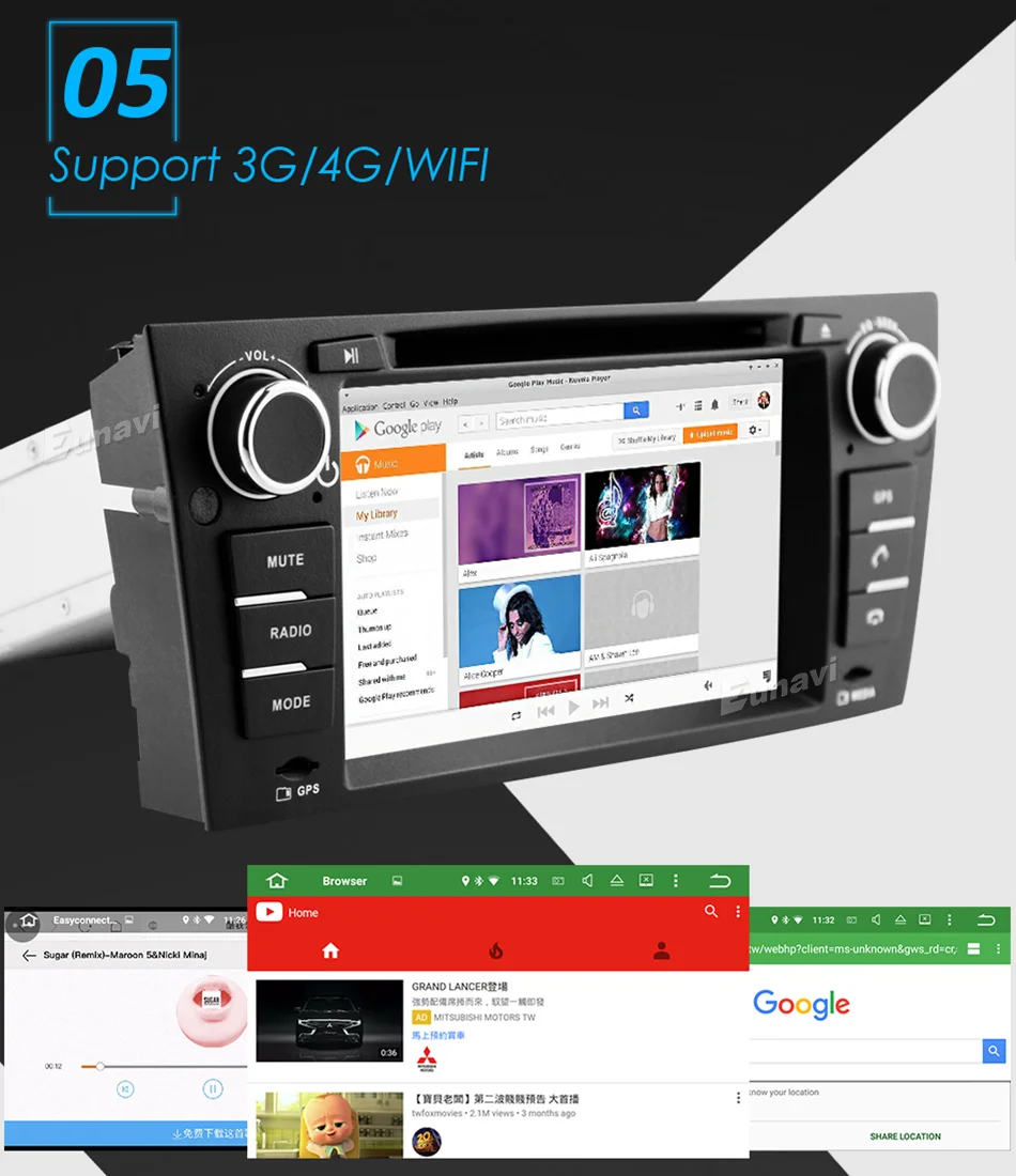 Excellent Eunavi Octa 8 Core CPU Android 8.0 Car DVD For 3 Series BMW E90 E91 E92 E93 318 320 325 For Manual Air Conditioning gps Navi 9