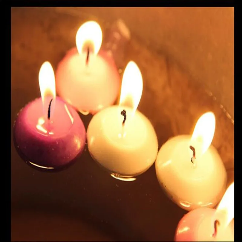 Горячая Распродажа, 10 шт./лот, маленькие неароматизированные плавающие свечи для свадебной вечеринки, домашнего декора, свечи, украшения своими руками