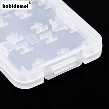 

kebidumei 5pcs 8 in 1 Plastic Micro SD Card Case for SDHC TF MS Memory Card Storage Case Box Protector Holder High Quality