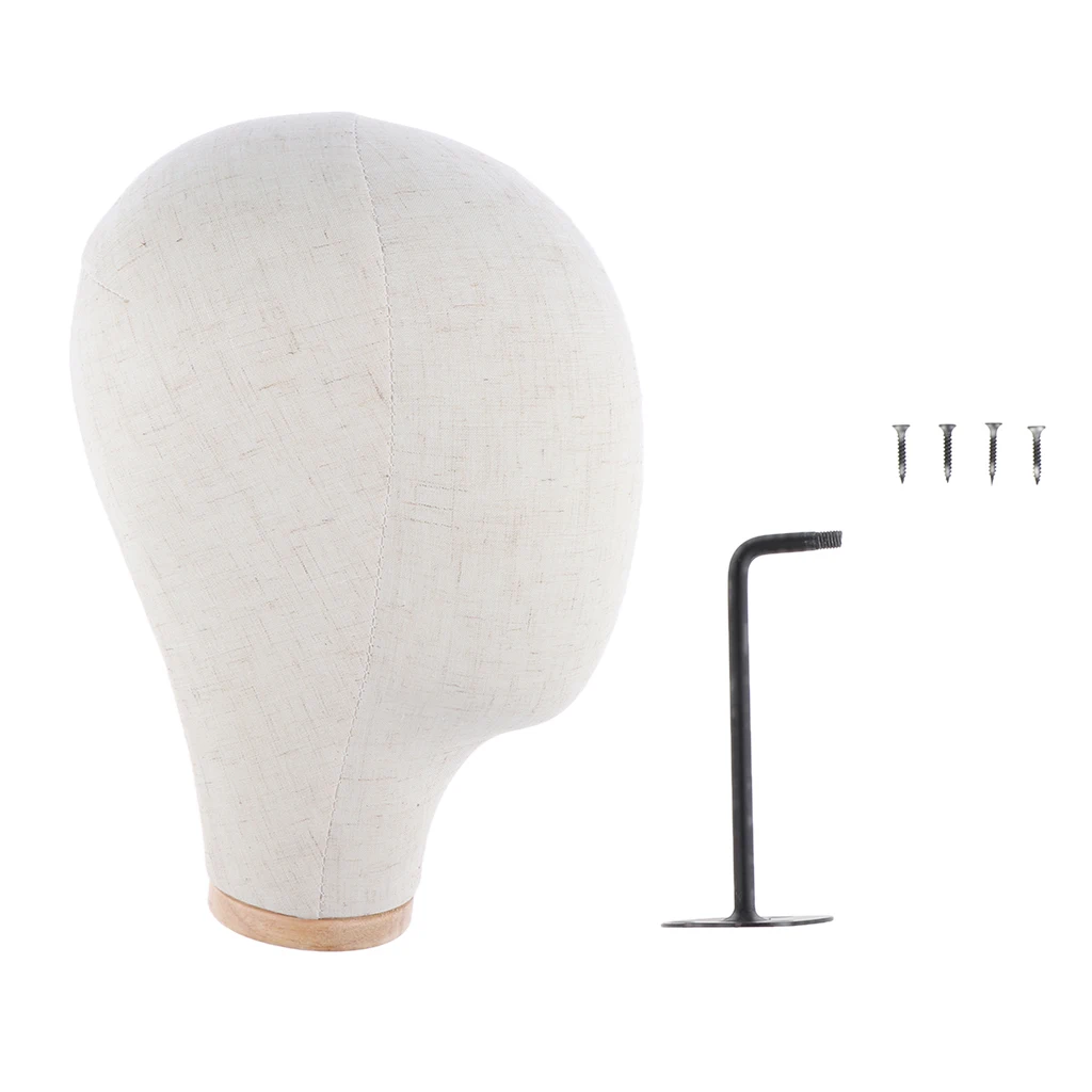 Wall Mounted Mannequin Head for Wigs Hat Caps Display Stand Detachable
