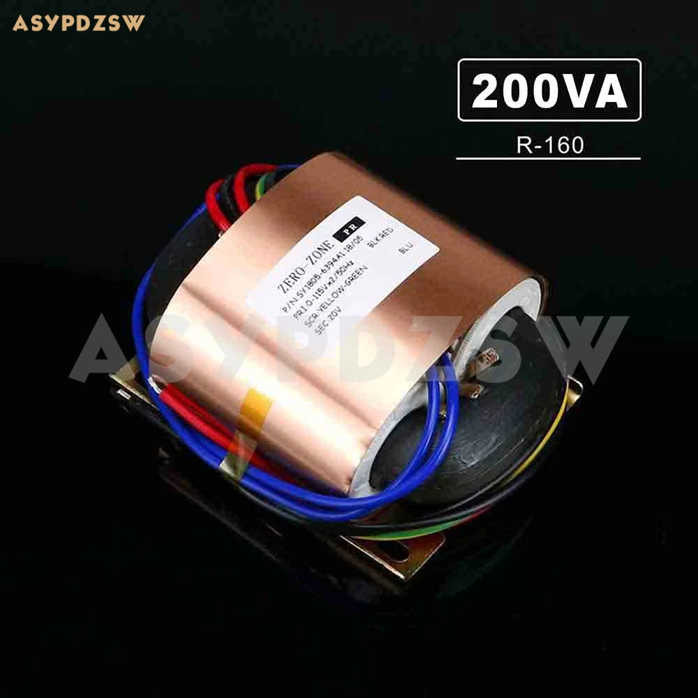 Tipo Trasformatore Di 115V/230V R-160 200Va R Con Il R-Core 200W 18V Dello Schermo Della Stagnola Di Rame (Accetti Abitudine)