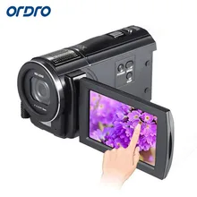 Ordro hdv-f5 cámara de vídeo videocámara full hd 1080 p 3.0 “lcd giratoria pantalla táctil videocámaras videocámara 16x zoom digital dvr