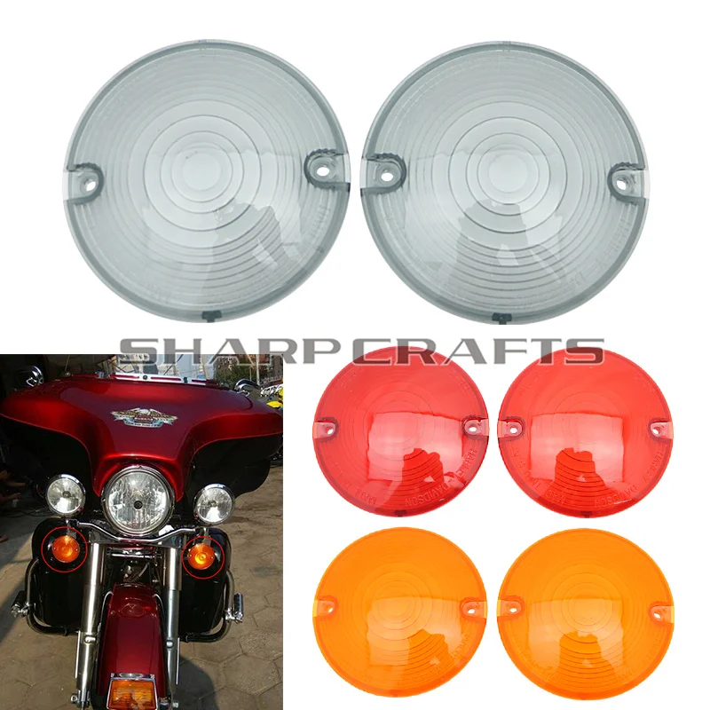 314MotorcycleBlinkerTurnsignalLightLensCoverForHarley