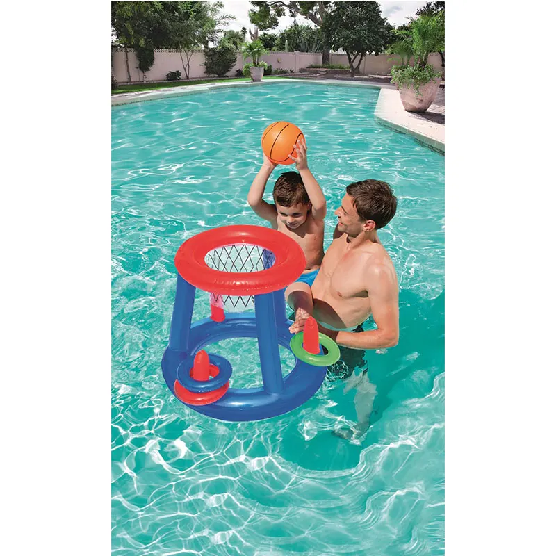 Can Shooting and Ferrule Lap Game Multi-function Inflatable Water Basketball Net Play Water Toy Ball