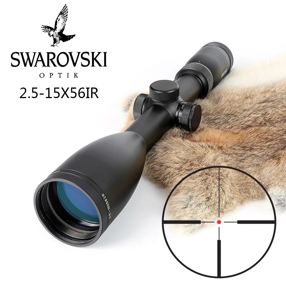 Имитация Swarovskl 2,5-15x56 IRZ3 прицел F15 Red Dot Сетка прицелы для охотничьих ружей сделано в Китае