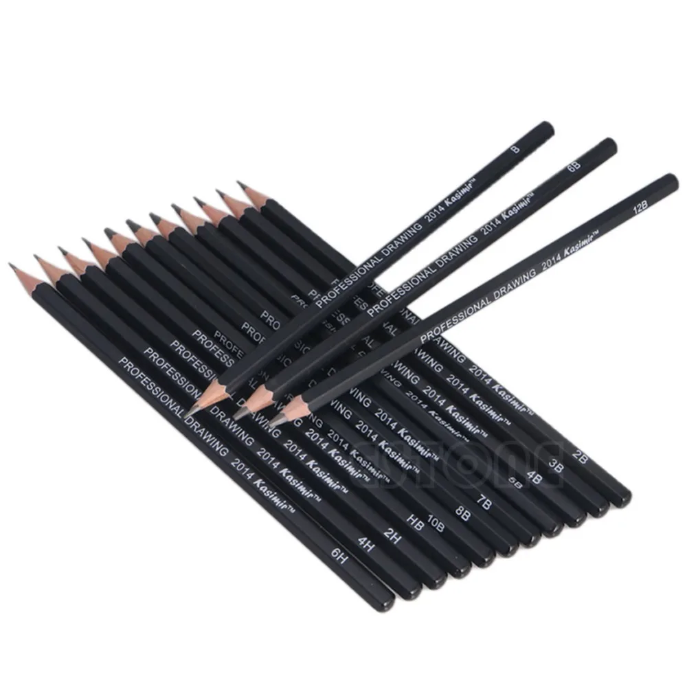

14Pcs Sketch Art Drawing Graphite Pencil 12B 10B 8B 7B 6B 5B 4B 3B 2B 1B 2H HB D14