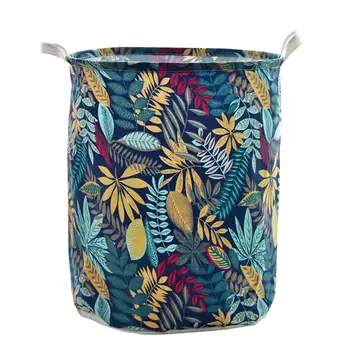 

1 Pc Storage Basket Cotton and Linen Foldable Collection Basket Laundry Hamper Sundries Organizer for Bathroom Home Kitchen