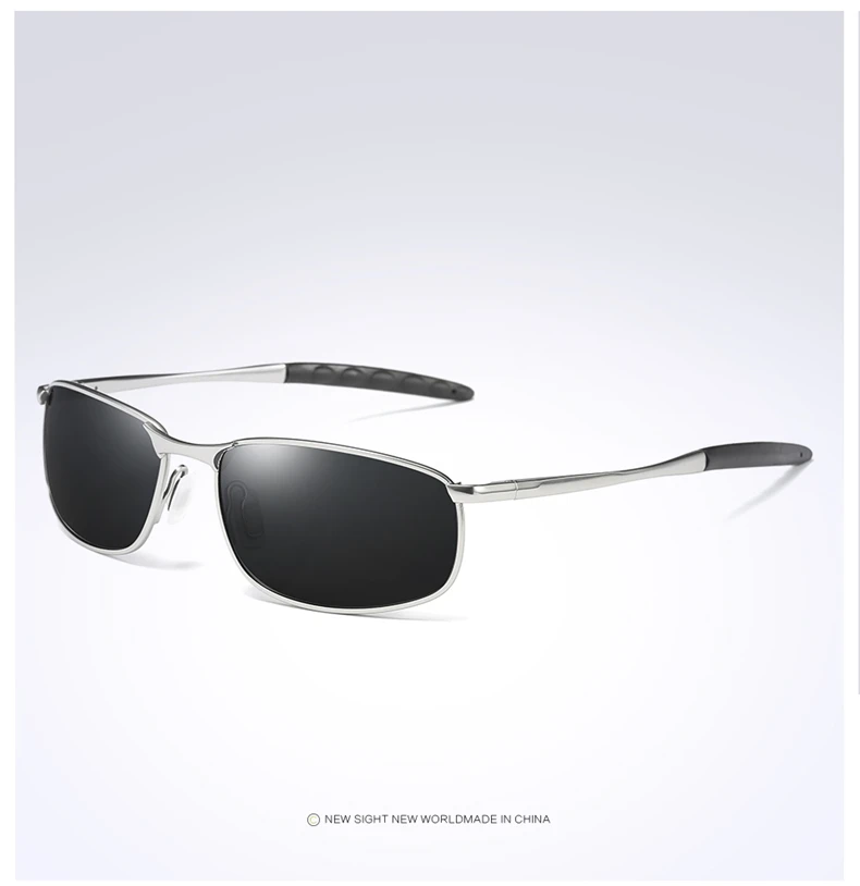 Мужские поляризованные солнцезащитные очки бренда класса «Люкс» дизайнерские очки для вождения солнцезащитные очки для мужчин серьги из сплава Gafas UV400