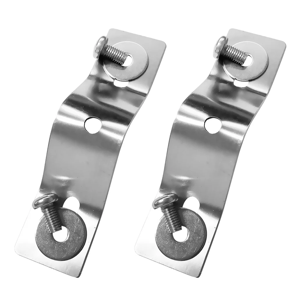 2Pcs Stainless Steel Kayak Trolling Electric Motor Mounting Motor Bracket Mount Hardware 12.5 x 3cm