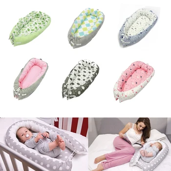 

Baby Nest Bed Portable Crib Baby Bed Baby Bassinet Travel Bed Removable Cotton Crib Bed For Children Infant Kids Cradle
