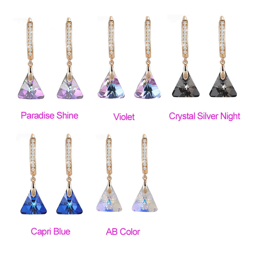 Xuping длинные Винтажные серьги с кристаллами от Swarovski Европейский стиль ювелирные изделия подарок на год для женщин девочек S185-20539
