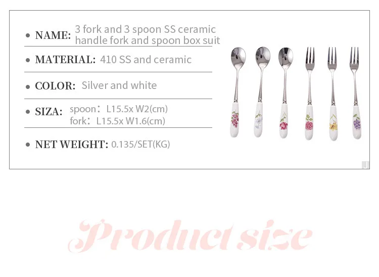 Cutlery Tableware Set with Gift Box Chinese Ceramic Fork Spoon Flatware Set Stainless Steel Dinnerware Christmas Gift16
