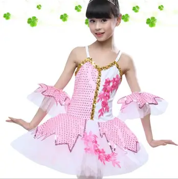 

Classical Ballet Tutu Dancewear 100-150cm Girls Ballet Clothes Costumes Toddler Leotard Professional Tutus Ballerina Dress Kids