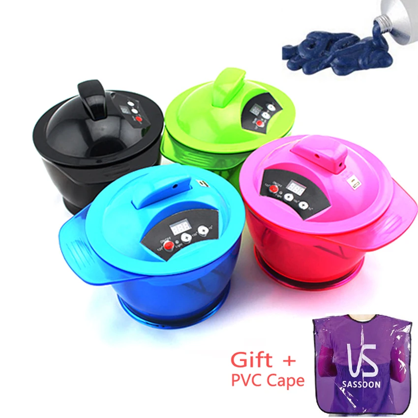 Professional Electric Hair Coloring Bowl Automatic Hair Cream Mixer For