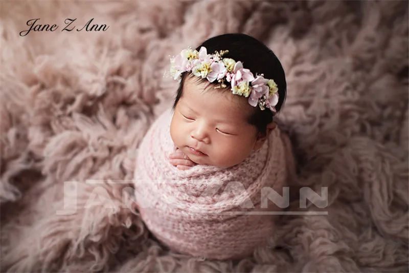 

Jane Z Ann Spring headdress real flower series baby photo head flower newborn photo props studio shooting accesssories